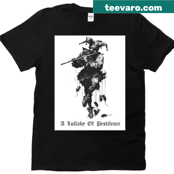 Graphic T-shirt featuring haunting imagery of pestilence