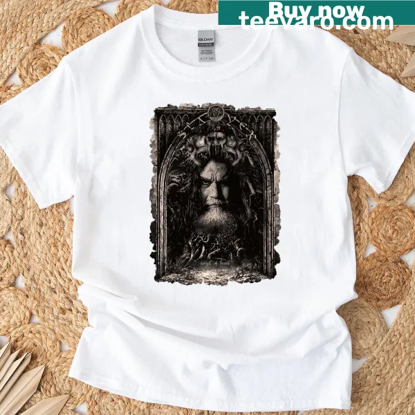 T-shirt featuring the 'Angel Of Death' graphic design