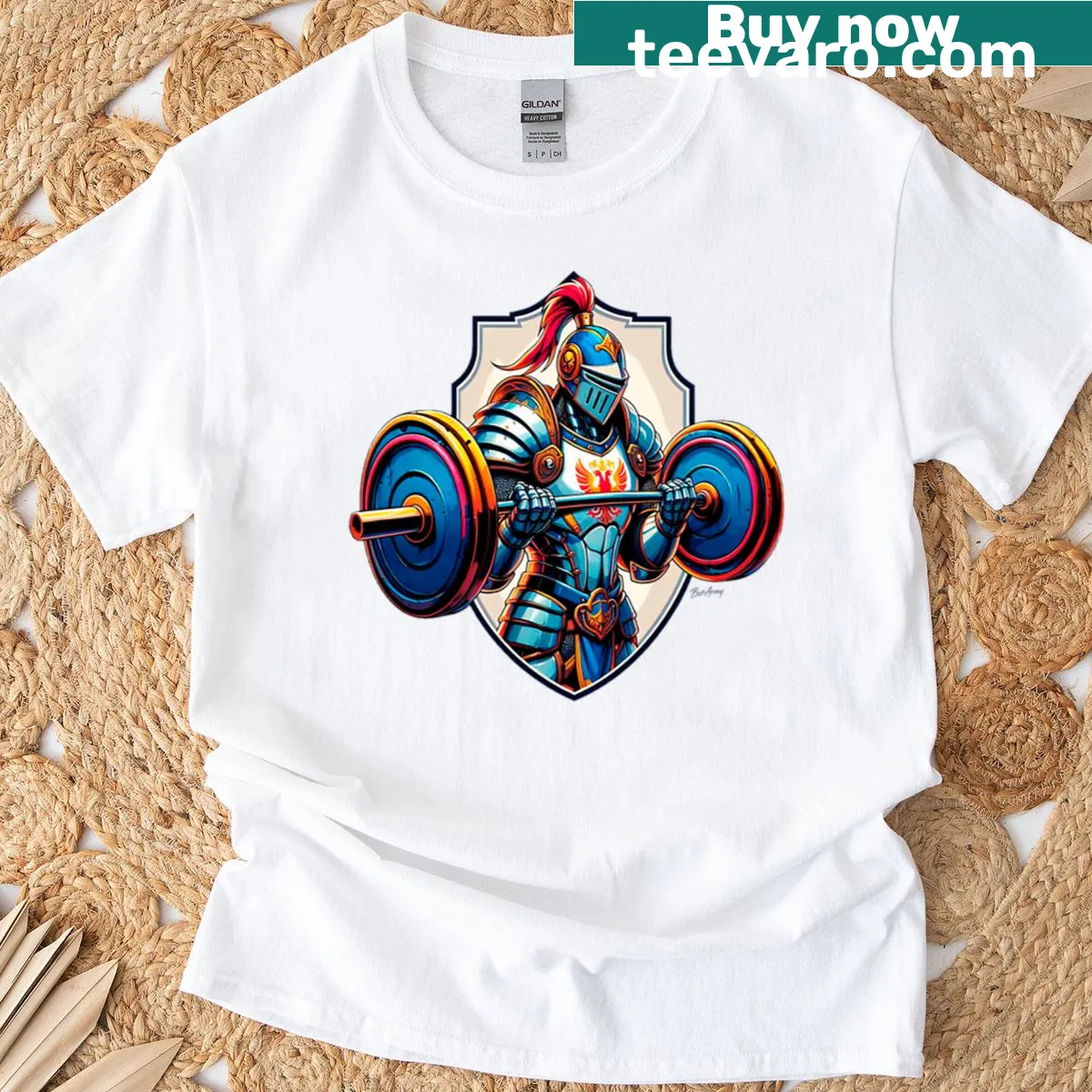 Bold typography T-shirt with the word 'Champion' for fitness enthusiasts — on a men's t-shirt