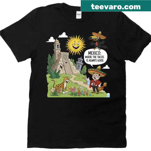 T-shirt celebrating the beauty of Mexico's landscapes