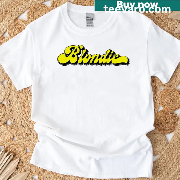 Vintage-inspired Blondie band T-shirt with retro design