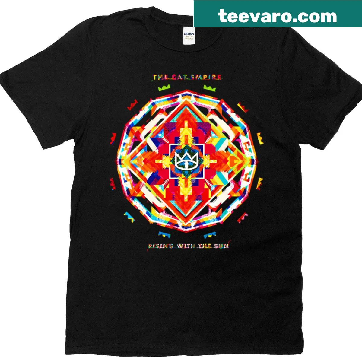 Funky band-inspired T-shirt featuring a cat vibe design — on a men's t-shirt