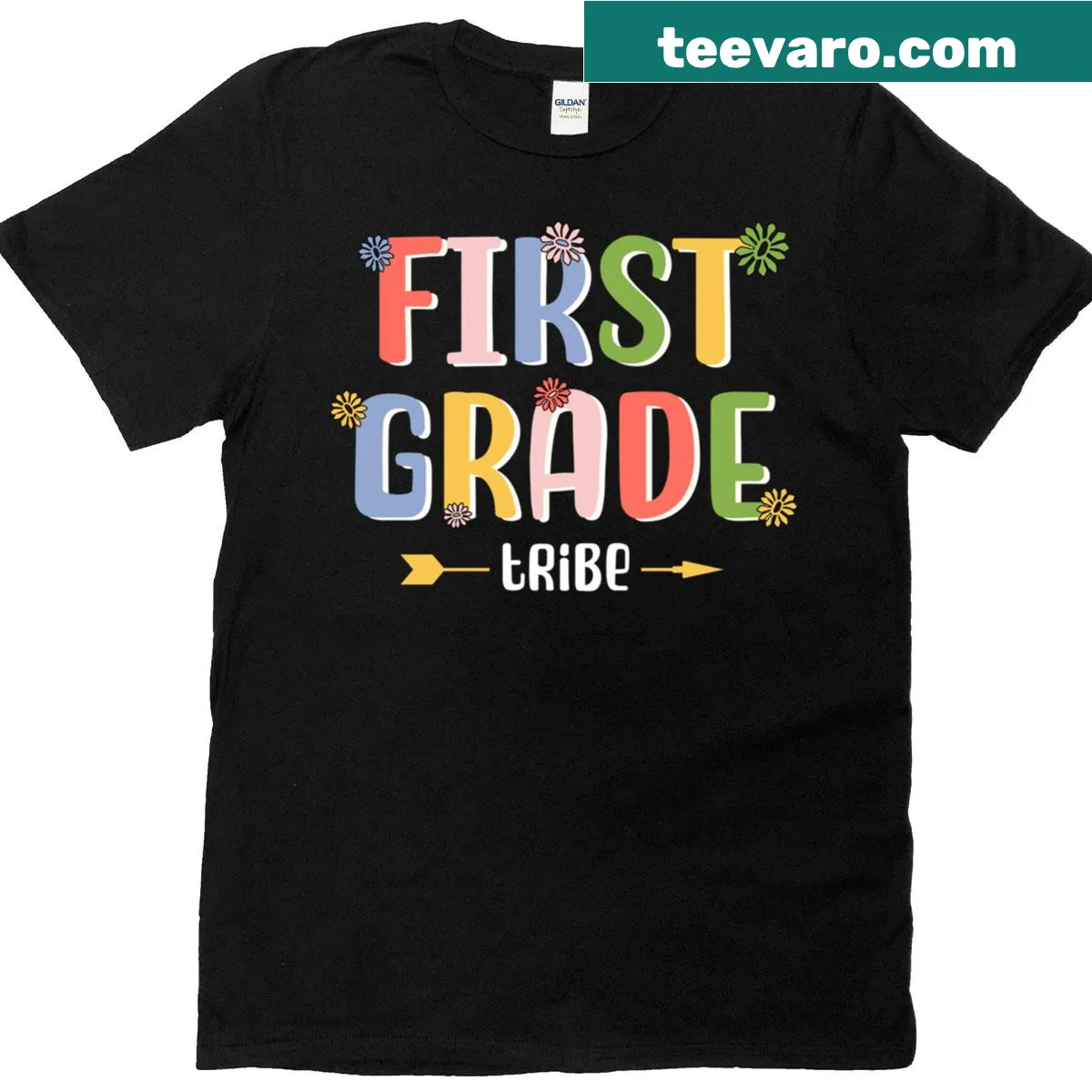 Cute t-shirt for first graders with cheerful typography — on a men's t-shirt