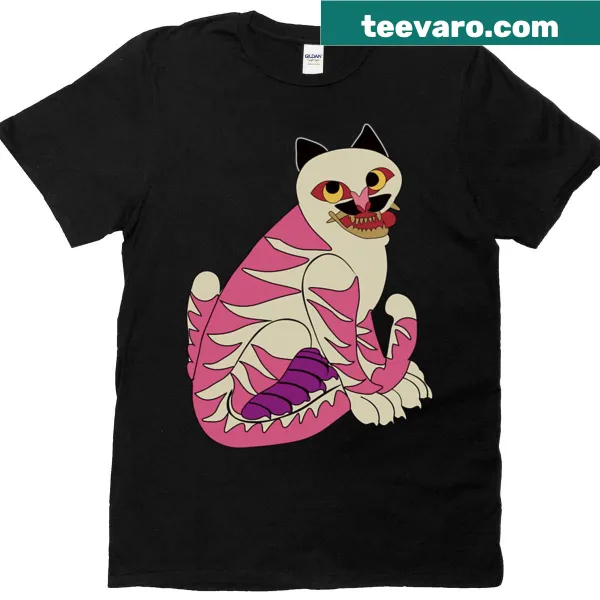 Playful cartoon tiger design featuring a humorous expression