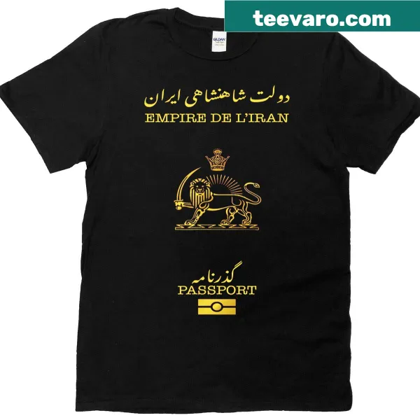Bold typography t-shirt with 'Empire De Liran' printed prominently