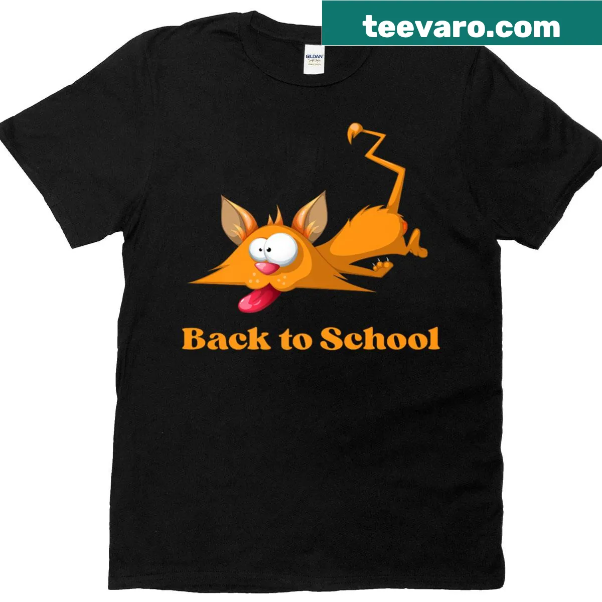Funny t-shirt with an exhausted kitten illustration — on a men's t-shirt