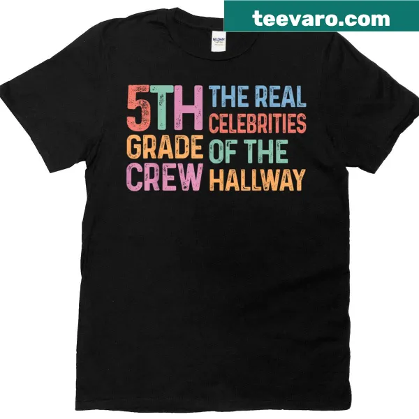 Fun 5th Grade Crew graphic shirt for kids