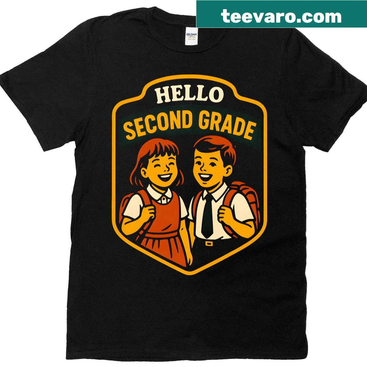 Cute T-shirt for second grade teachers welcoming students — on a men's t-shirt