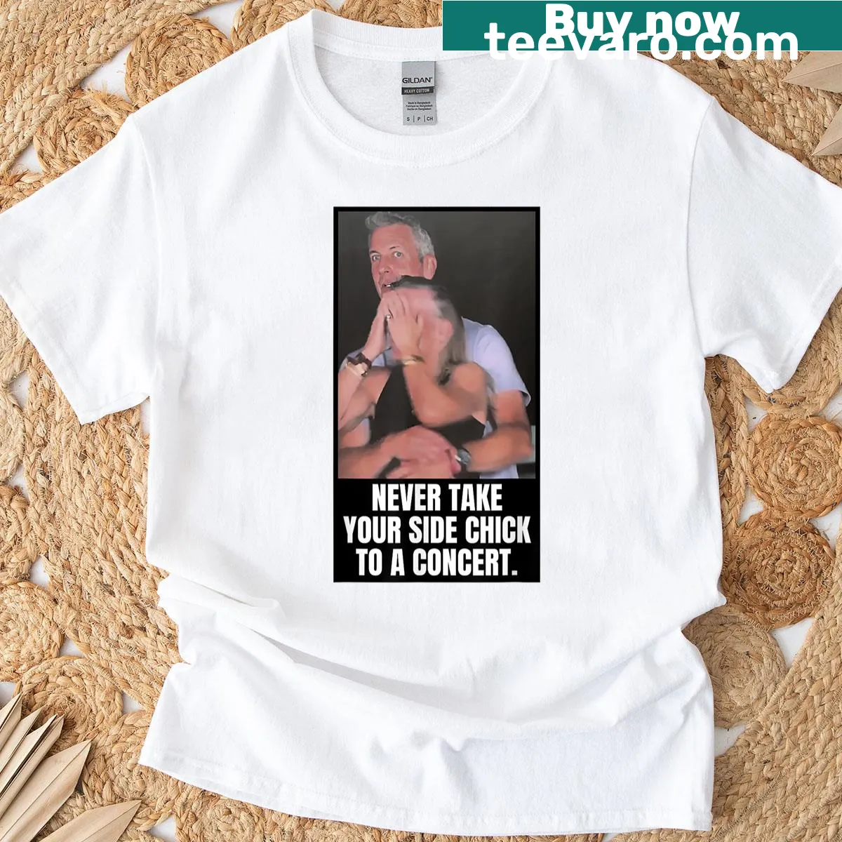 Sarcastic t-shirt referencing Andy Byron's viral moment — on a men's t-shirt