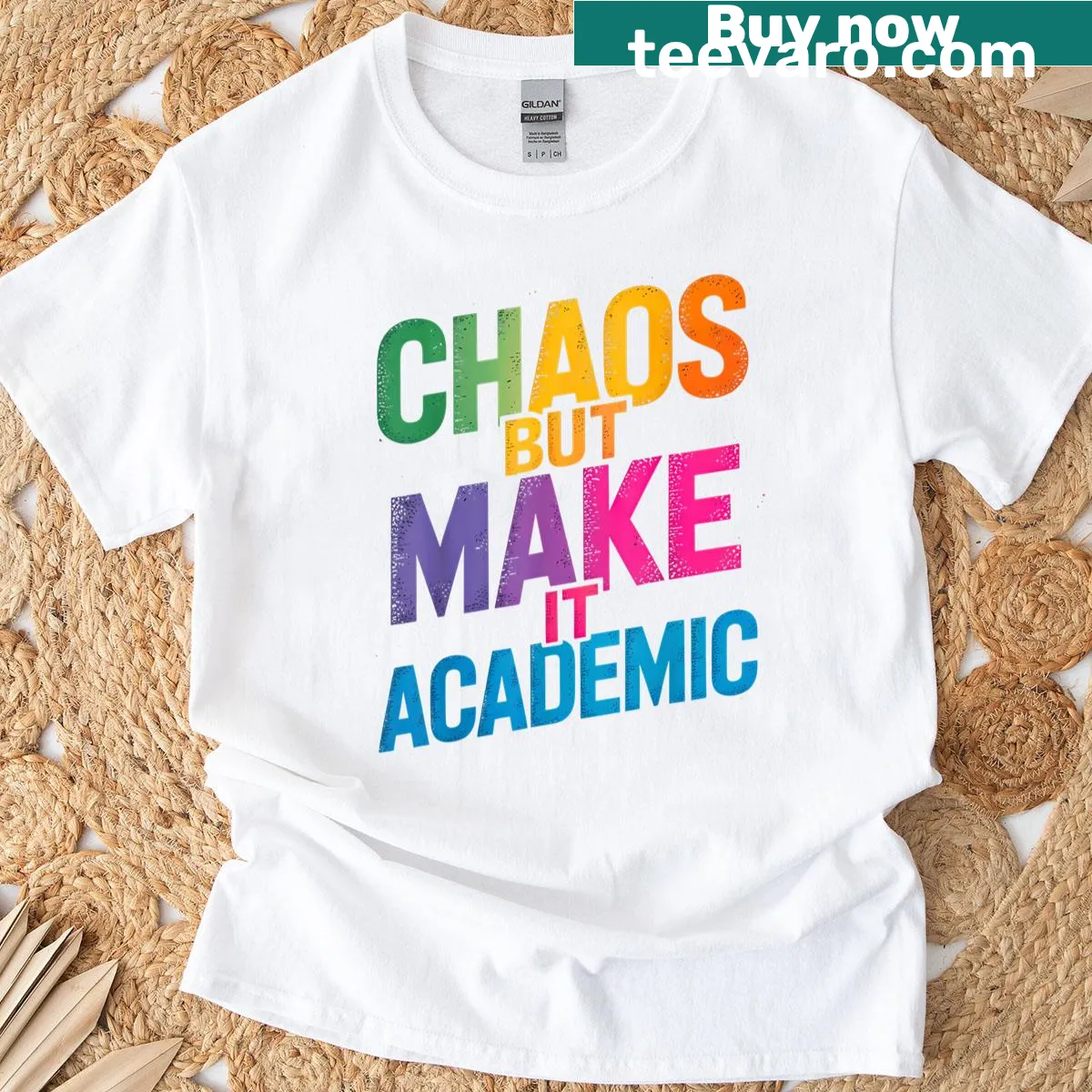 Funny back-to-school T-shirt with quotes for teachers and students — on a men's t-shirt