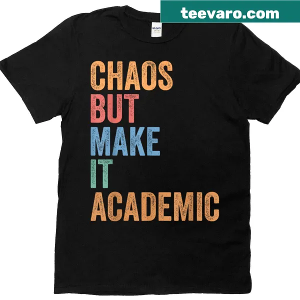 Back-to-school T-shirt with humorous academic slogan