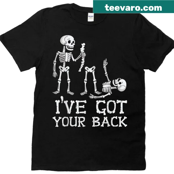 Playful Halloween skeletons design with humorous text