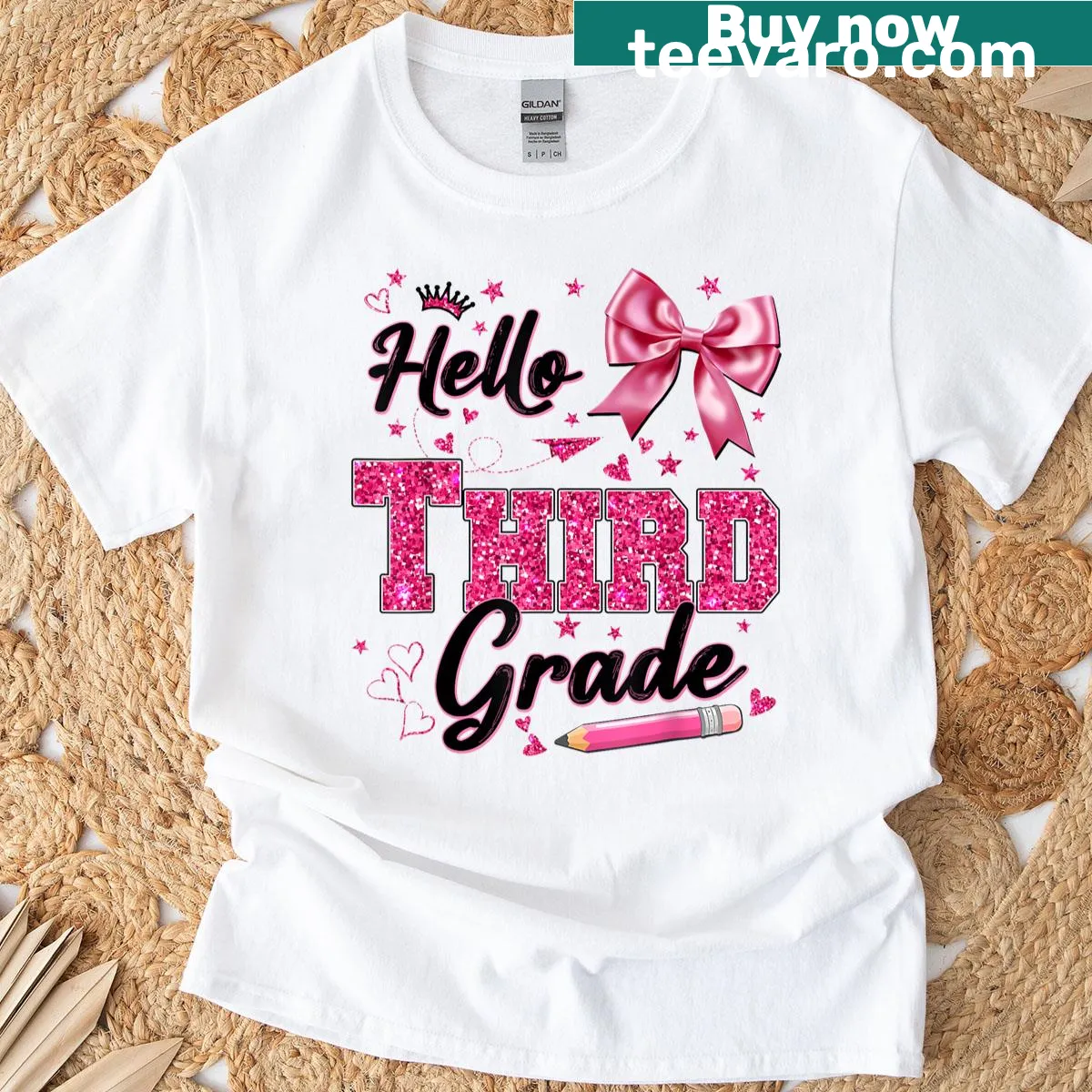 Teacher t-shirt with a fun design for the first day of third grade — on a men's t-shirt
