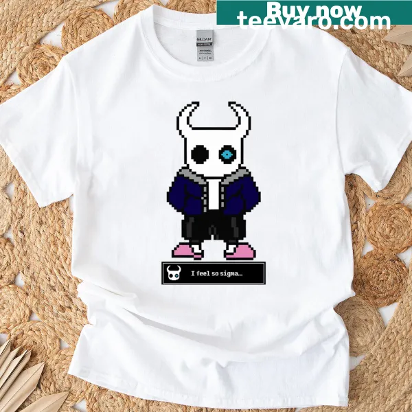 Minimalist t-shirt featuring the text 'Hollow Sans'