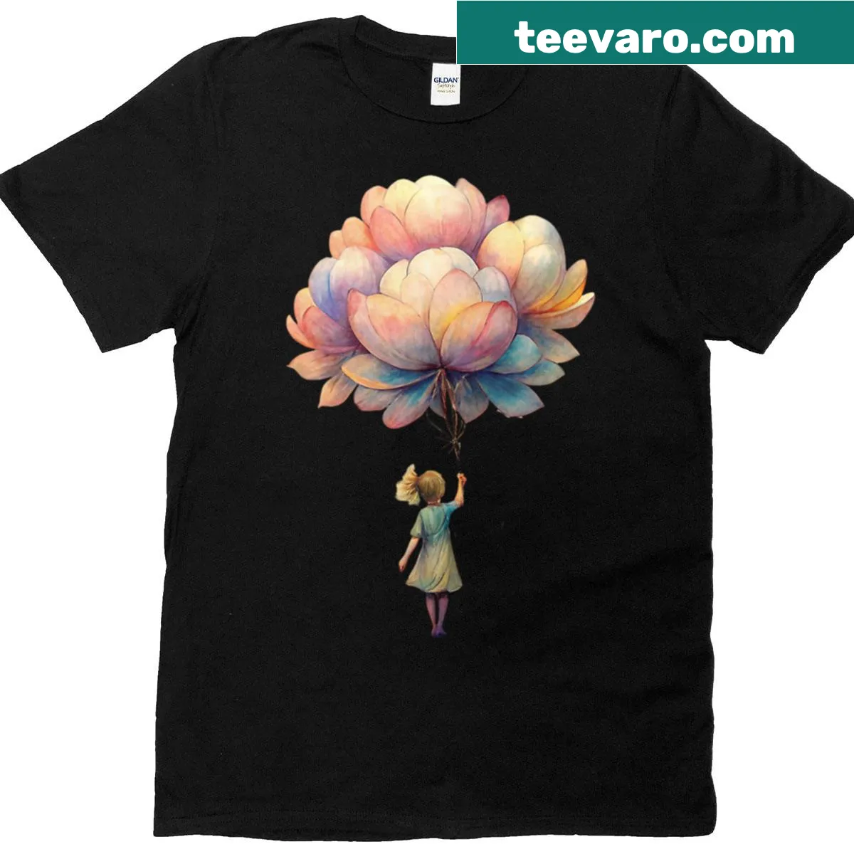 Illustration of flower balloons on a t-shirt — on a men's t-shirt