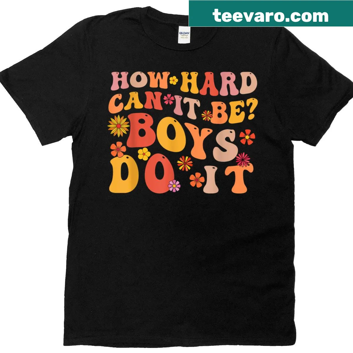 Inspirational feminist shirt with bold text for women. — on a men's t-shirt