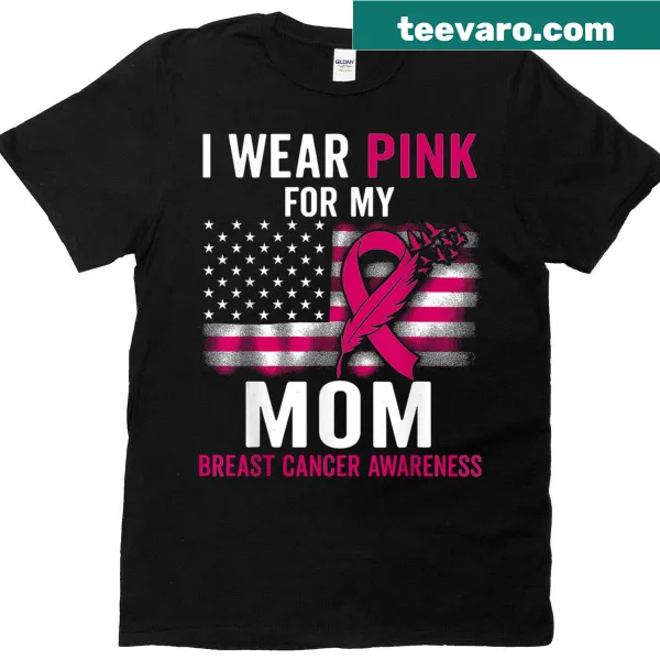 T-shirt with a heartfelt pink design for breast cancer awareness