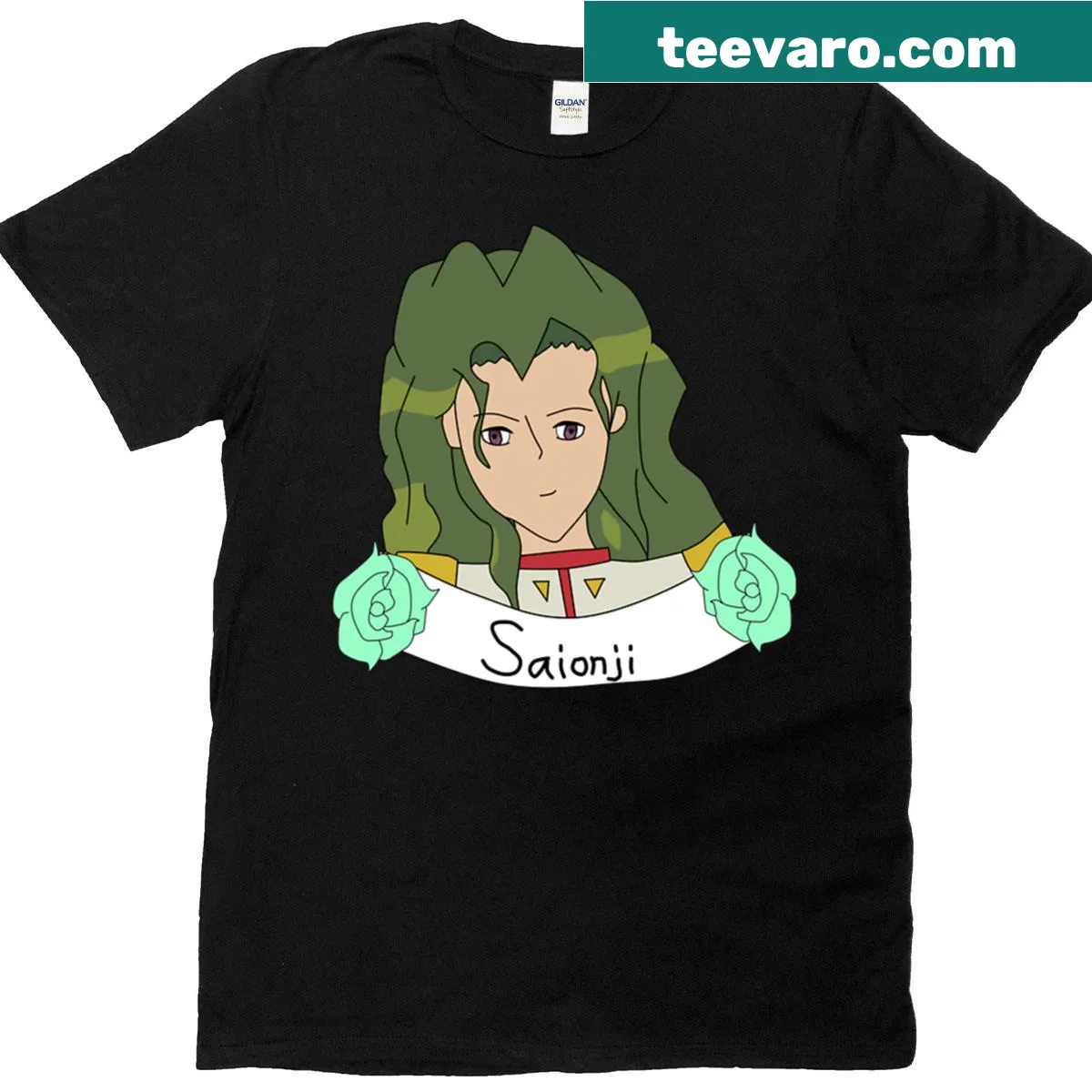 Minimalist T-shirt featuring the name Kyouchi Saionji — on a men's t-shirt