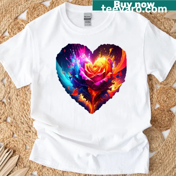 Typography design celebrating the love of colors on a t-shirt