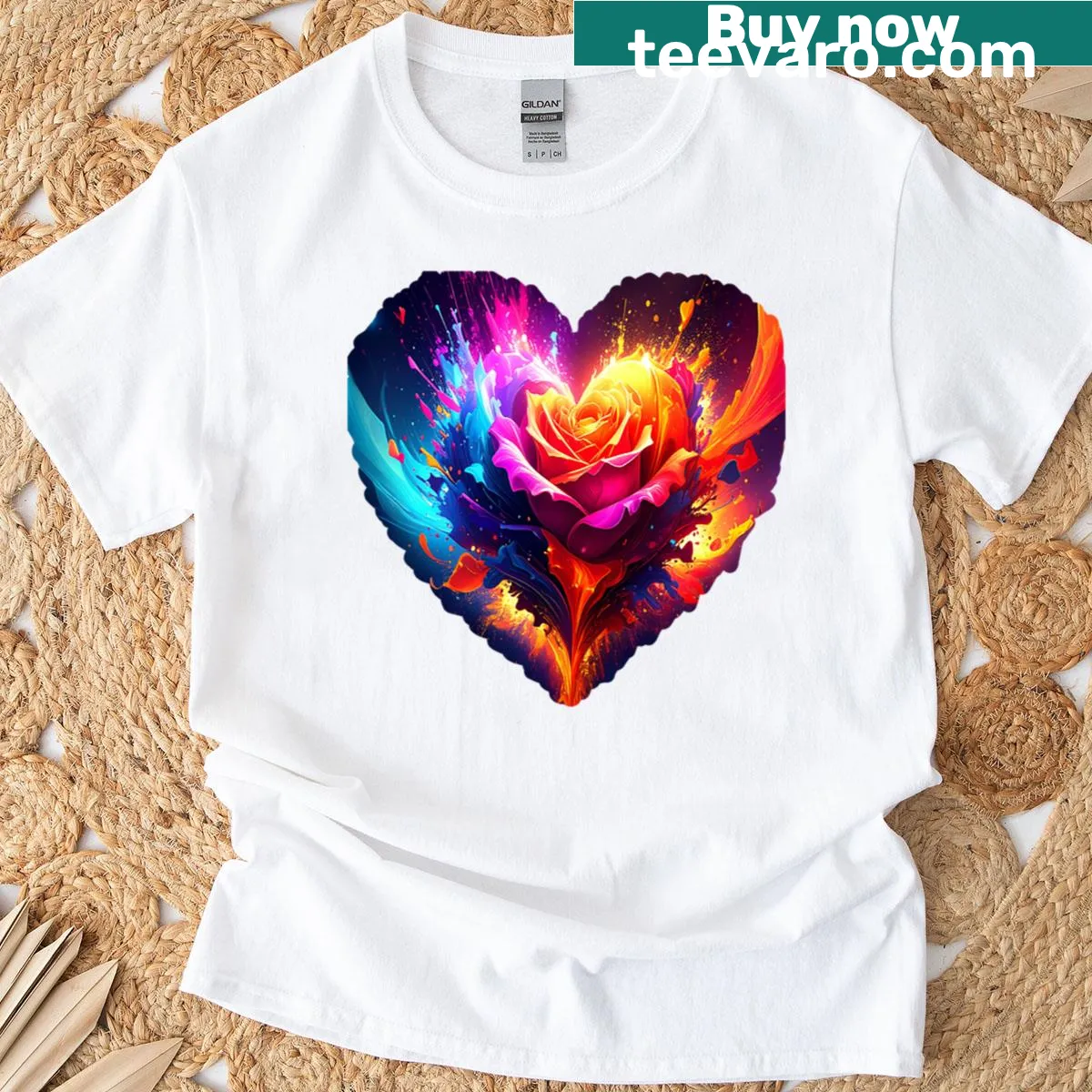 Typography design celebrating the love of colors on a t-shirt — on a men's t-shirt