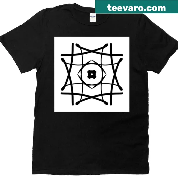 Minimalist T-shirt with clean flowing lines design