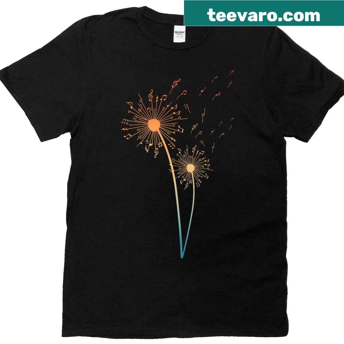 T-shirt featuring a stylish music note design. — on a men's t-shirt
