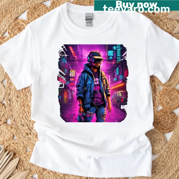 Neo Gamer T-shirt with bold typography design