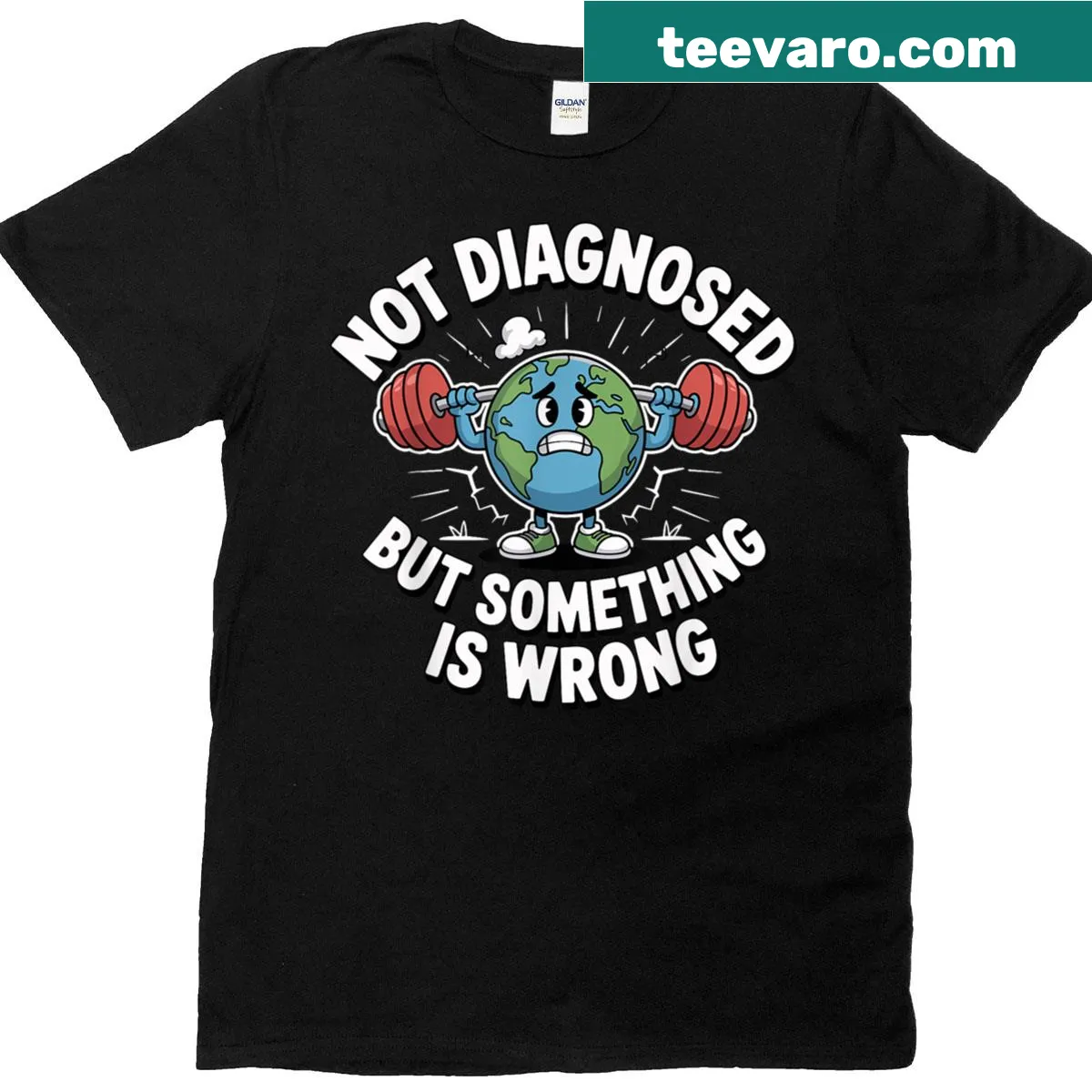 Thoughtful T-shirt promoting mental health awareness with supportive message — on a men's t-shirt