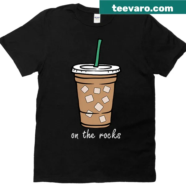 T-shirt with a retro iced coffee illustration for summer enjoyment