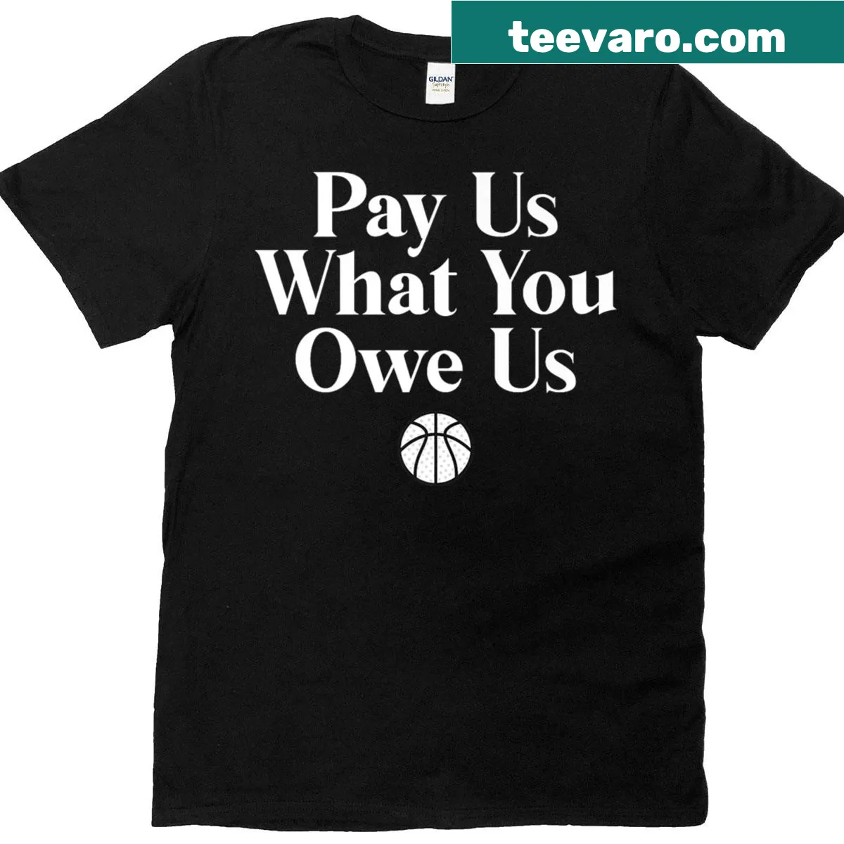 Sports tee for women with a motivational basketball quote — on a men's t-shirt