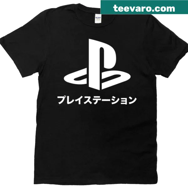 Stylish tee featuring the PlayStation Katakana logo