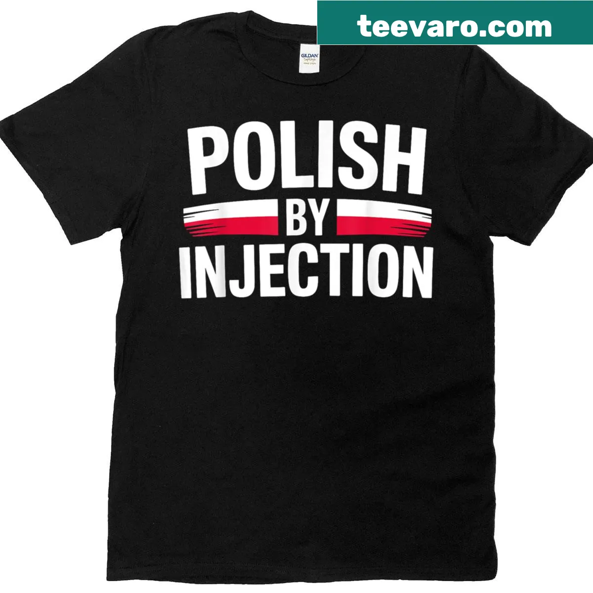 Funny Polish heritage quote T-shirt — on a men's t-shirt
