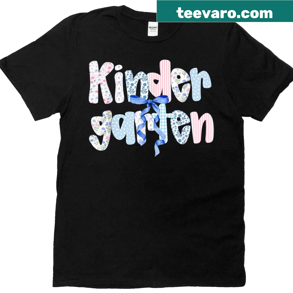 Typography T-shirt for teachers with a preppy back-to-school theme — on a men's t-shirt