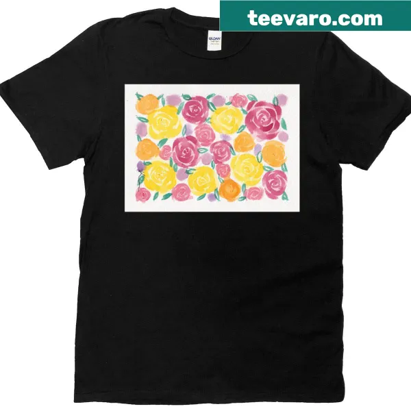 Typographic design featuring the phrase 'Rose Carpet' on t-shirt
