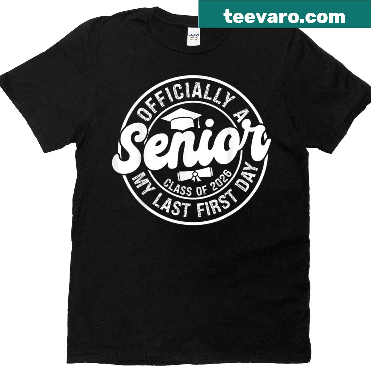 My Last First Day Back To School graduation kids T-shirt — on a men's t-shirt