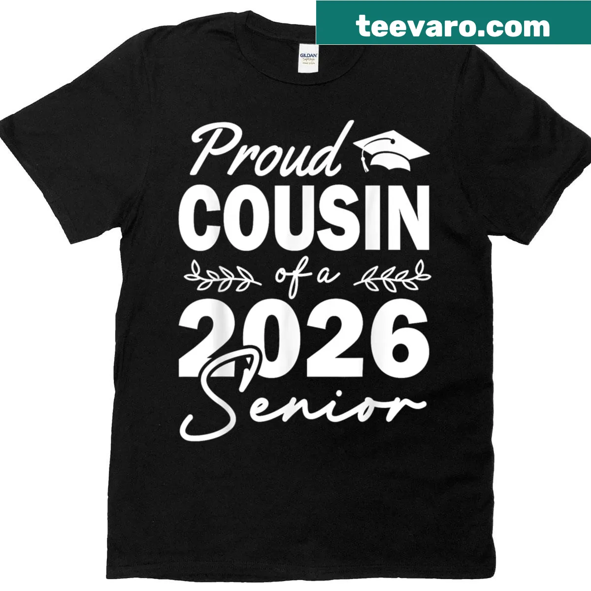 Proud Cousin of a Class of 2026 graphic T-shirt — on a men's t-shirt