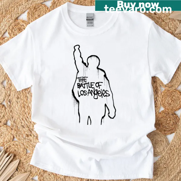 Bold illustration of rock battlefield vibes on T-shirt