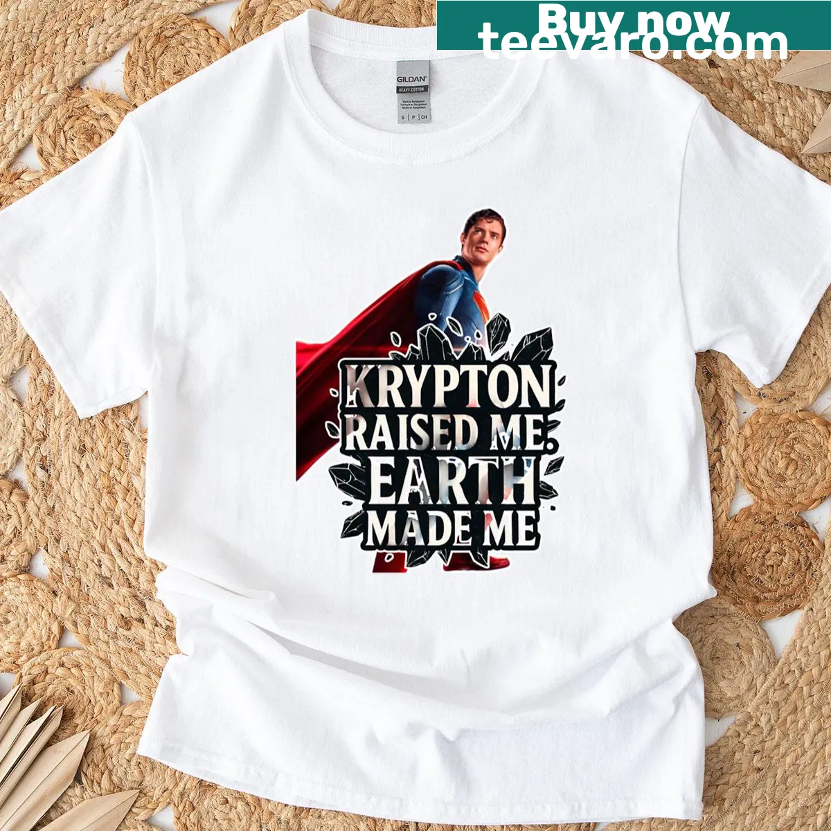 Inspirational superhero quote on T-shirt — on a men's t-shirt