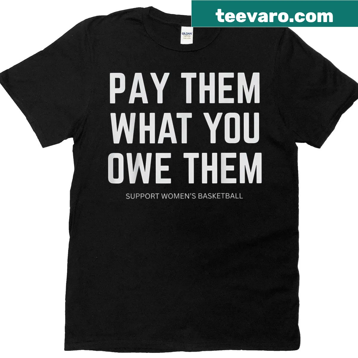 Supportive graphic for women's sports on a T-shirt — on a men's t-shirt