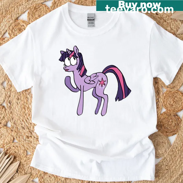 Cartoon t-shirt featuring Twilight Sparkle from My Little Pony
