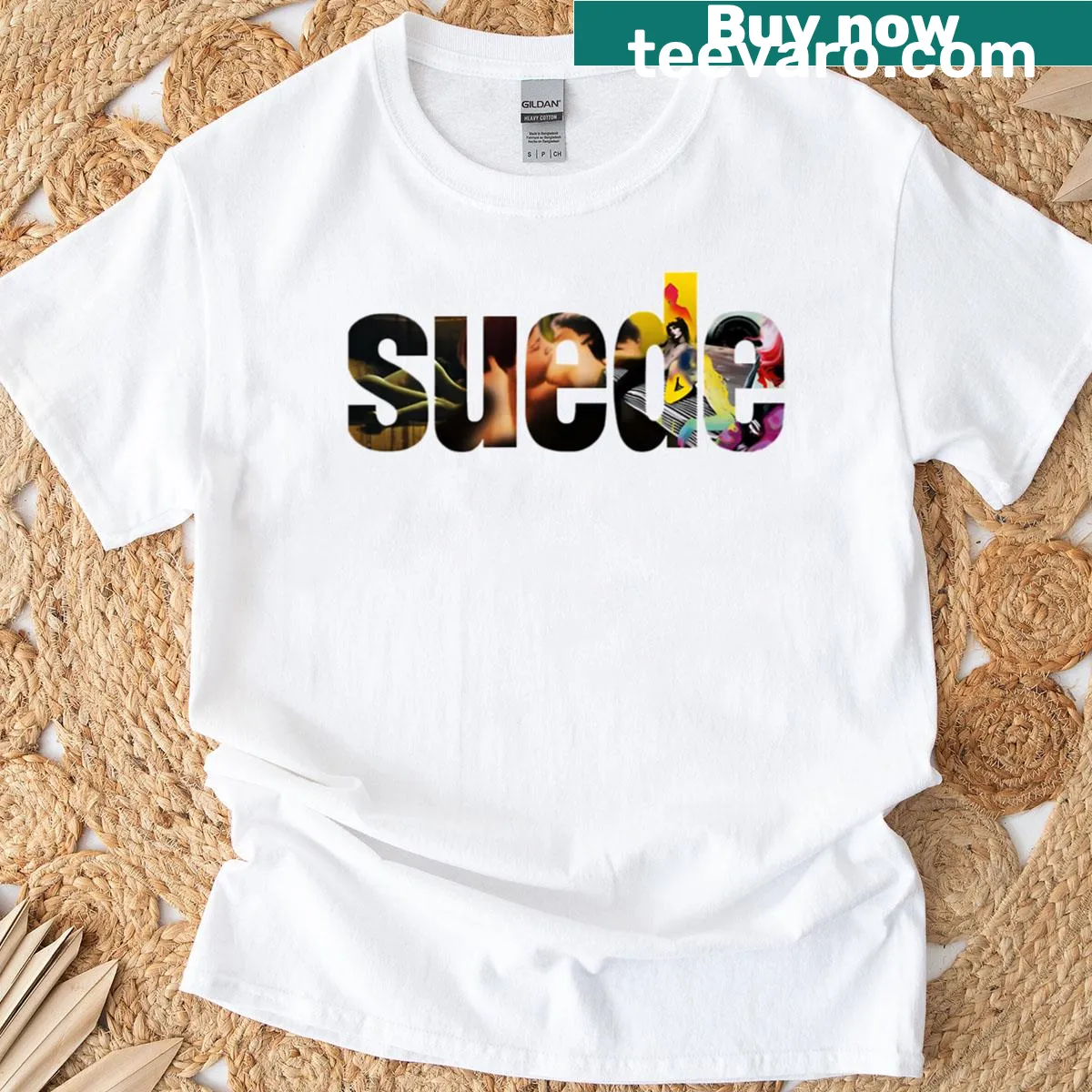 Vintage-style T-shirt with classic logo design — on a men's t-shirt