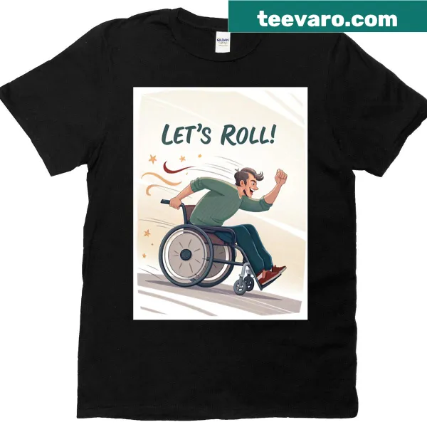 Minimalist T-shirt with the text Wheelchair 1