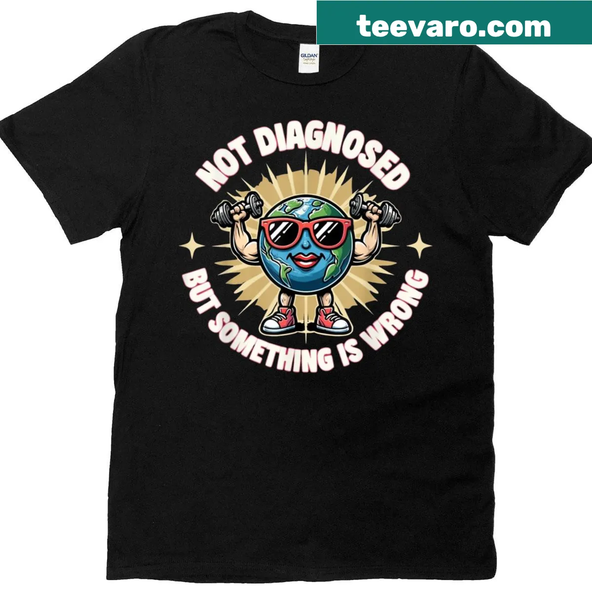 T-shirt with text about mental health awareness — on a men's t-shirt