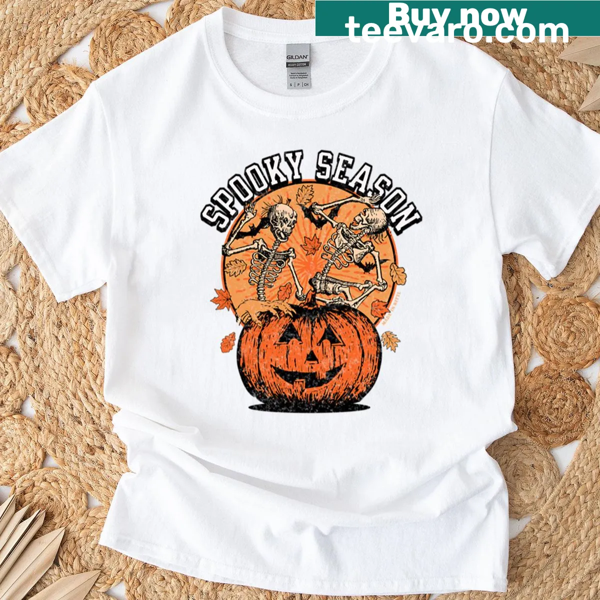 Cute Halloween themed women's t-shirt — on a men's t-shirt
