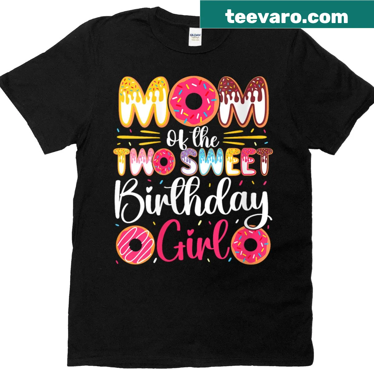 Cute donut-themed birthday tee for moms with sweet text. — on a men's t-shirt