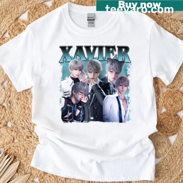 T-shirt featuring deep space and love-themed illustration