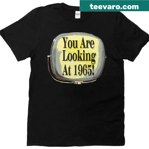 Vintage 1965 graphic tee with bold year text