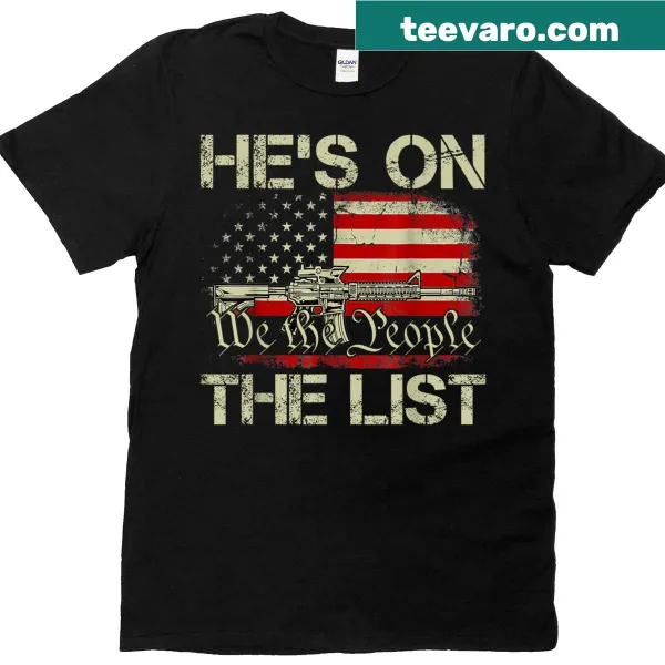 Funny tee with humorous holiday phrase about lists