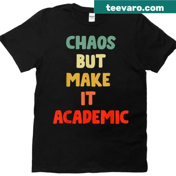 Funny teacher T-shirt with academic-themed back-to-school saying