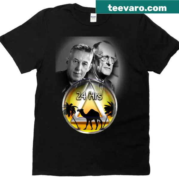 Illustrated T-shirt honoring Bill Wilson and Dr. Bob Smith
